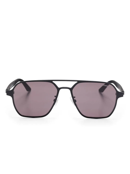 Montblanc Pilot-frame Sunglasses - Black 