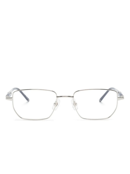  Montblanc Rectangle-frame Glasses - Silver 