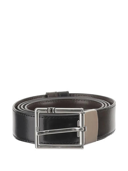  Montblanc Reversible Leather Belt - Black 
