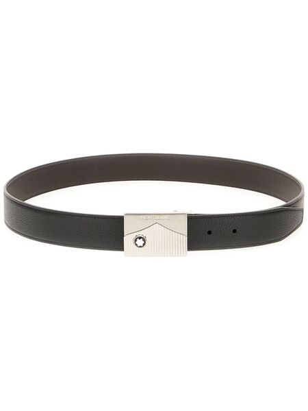  Montblanc Reversible Leather Belt - Brown 
