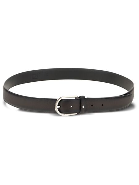 Montblanc Reversible Leather Belt - Grey 