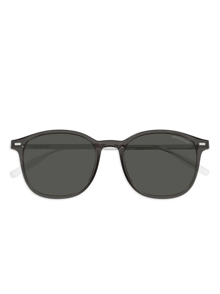  Montblanc Round-frame Sunglasses - Black 
