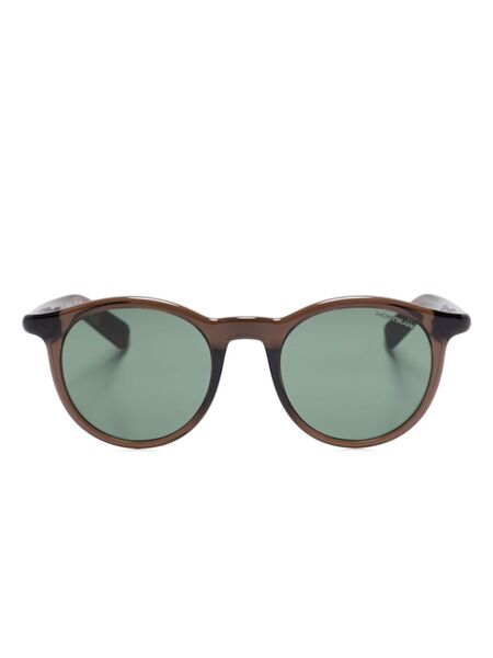  Montblanc Round-frame Sunglasses - Brown 