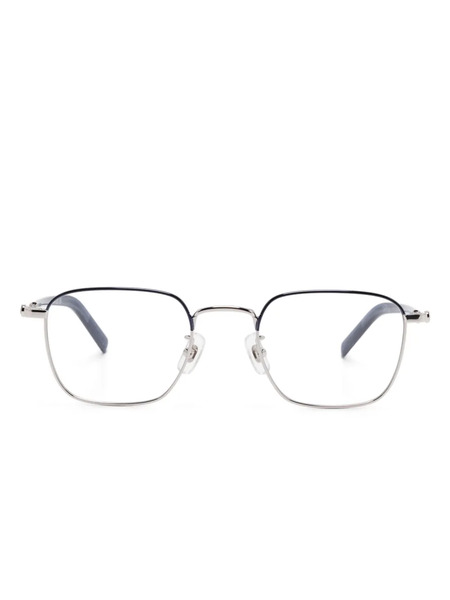  Montblanc Square-frame Glasses - Silver 