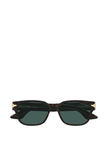  Montblanc Square-frame Sunglasses - Brown 