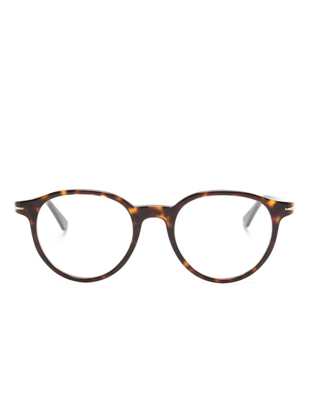  Montblanc Tortoiseshell Pantos-frame Sunglasses - Brown 