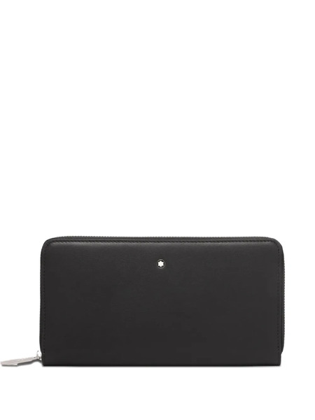  Montblanc Zip-around Leather Wallet - Black 