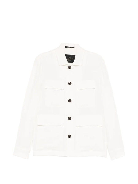  Montecore Buttoned Flap-pocket Overshirt - White 