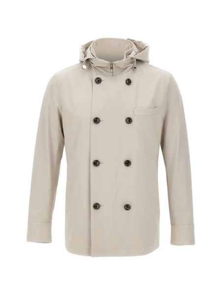  Montecore Double-breasted Hooded Jacket - Grey 