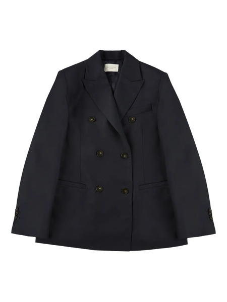  Montedoro Double-breasted Wool Blazer - Blue 