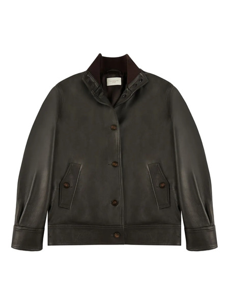  Montedoro Leather Jacket - Brown 