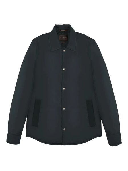  Montedoro Padded Snap Overshirt - Blue 