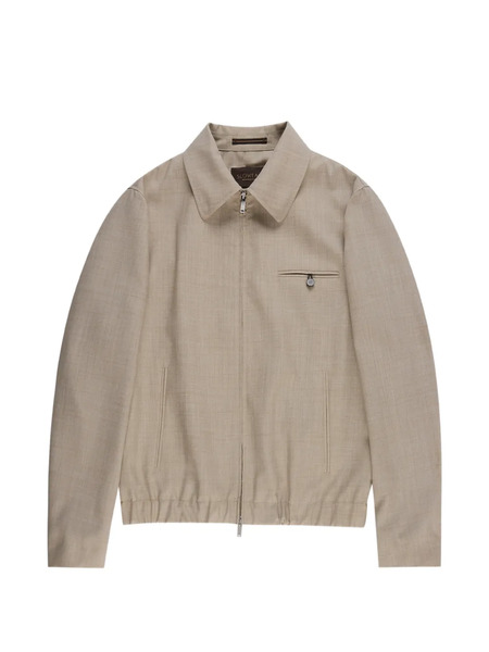  Montedoro Primo Zip-up Wool Bomber Jacket - Neutrals 