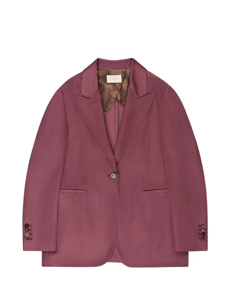 Montedoro Satin Blazer - Purple 