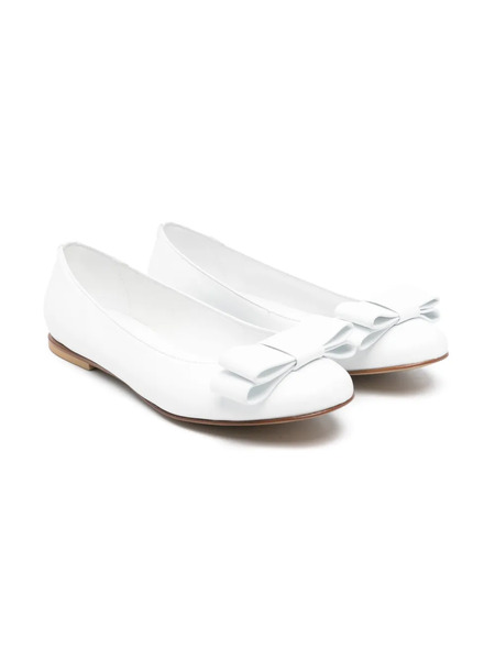  Montelpare Tradition Leather Ballet Flats - White 