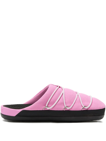  Moon Boot Elastic-band Slippers - Pink 