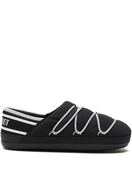  Moon Boot Embellished Slippers - Black 