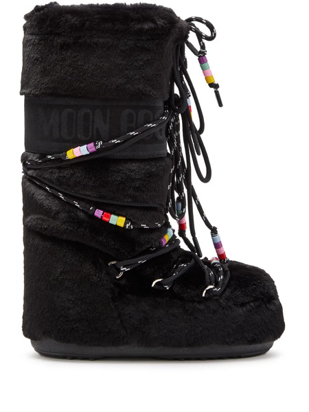  Moon Boot Icon Faux-fur Snow Boots - Black 