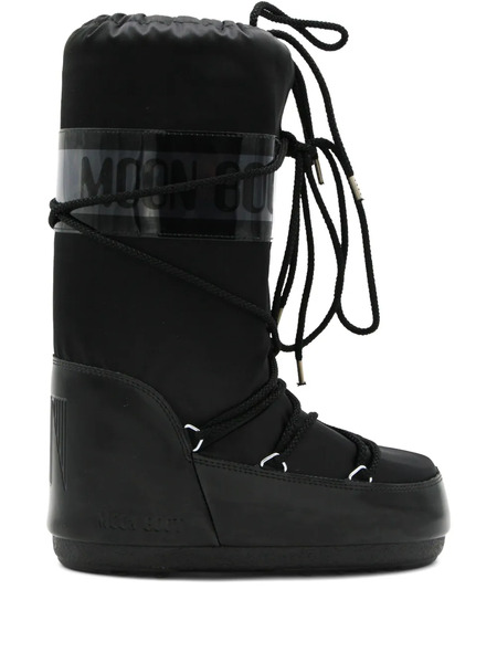  Moon Boot Icon Glance Logo-print Panel Boots - Black 