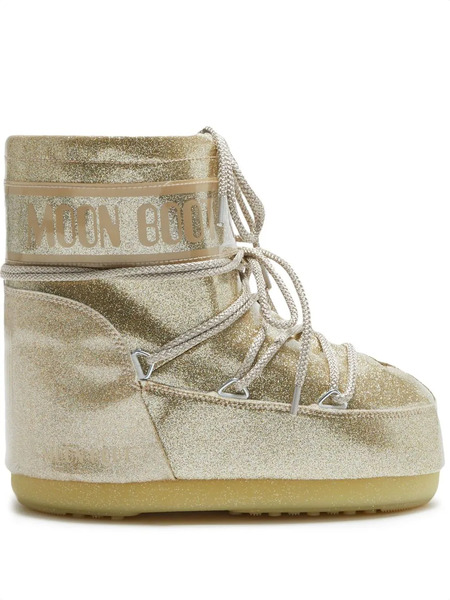  Moon Boot Icon Low Glitter Boots - Gold 
