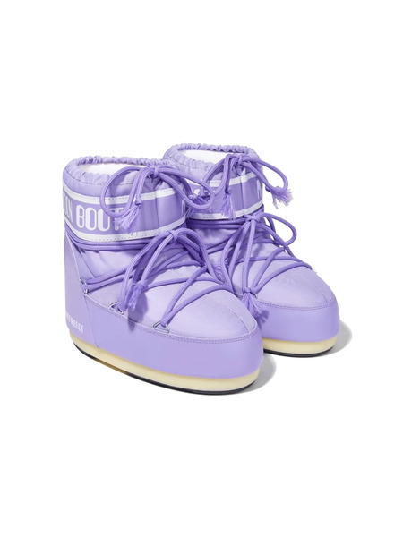  Moon Boot Kids Icon Panelled Ankle Boots - Purple 