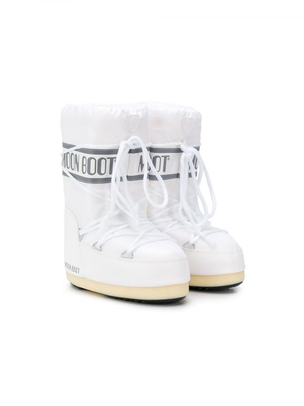  Moon Boot Kids Icon Snow Boots - White 