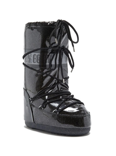  Moon Boot Kids Logo-print Glitter-detailing Boots - Black 
