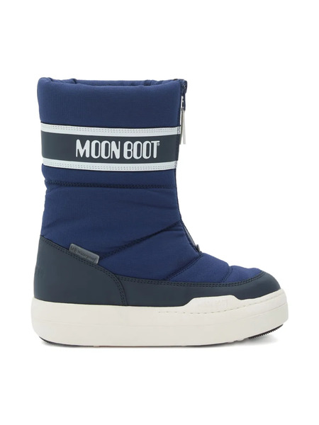  Moon Boot Kids Park Strap Zip-front Quilted Snow Boots - Blue 