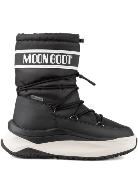  Moon Boot Logo-print Platform Boots - Black 