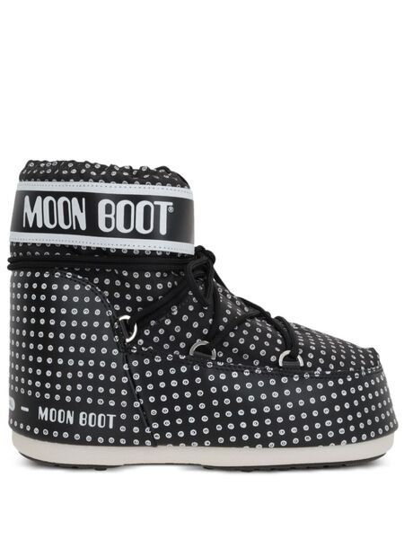  Moon Boot Logo-print Snow Boots - Black 