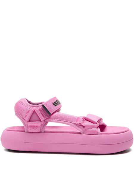  Moon Boot Logo-strap Platform Sandals - Pink 