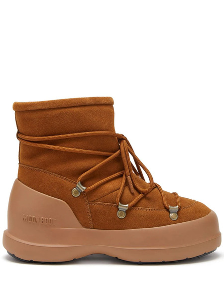  Moon Boot Luna Lace-up Suede Boots - Brown 