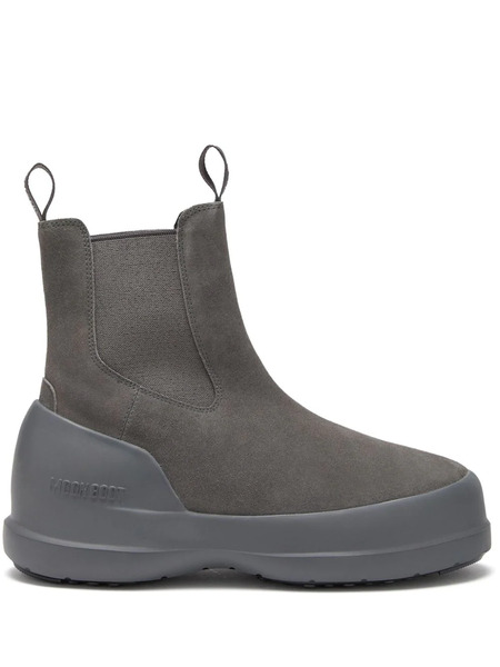  Moon Boot Luna Logo-print Boots - Grey 