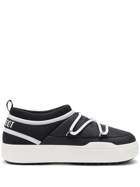  Moon Boot Park Icon Logo-print Sneakers - Black 