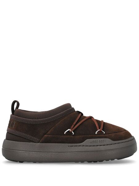  Moon Boot Park Logo-print Sneakers - Brown 