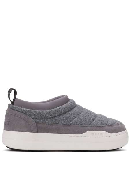  Moon Boot Park Logo-print Sneakers - Grey 