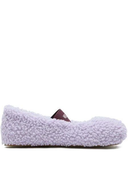  Moon Boot Shearling Ballerina Flats - Purple 