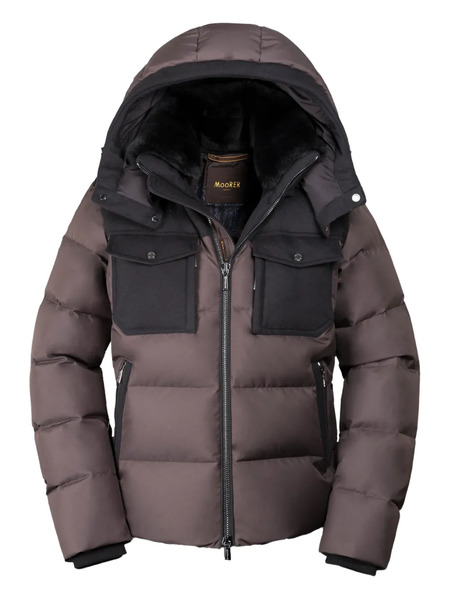  Moorer Alarick Padded Pocket Jacket - Brown 