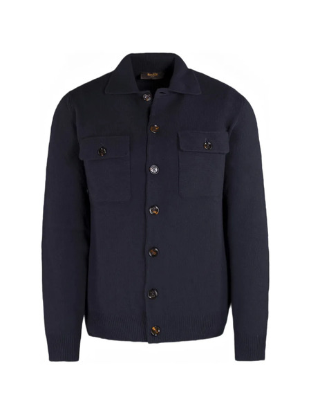  Moorer Allyn Buttoned Patch-pocket Cardigan - Red 