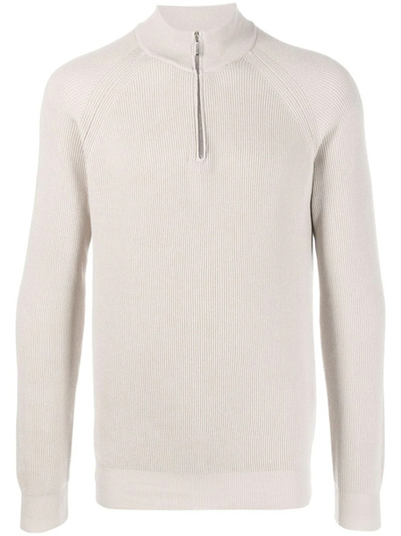  Moorer Basoli-csp Ribbed-knit Jumper - Neutrals 