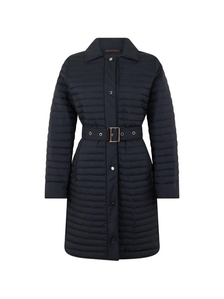  Moorer Belted Down Jacket - Blue 