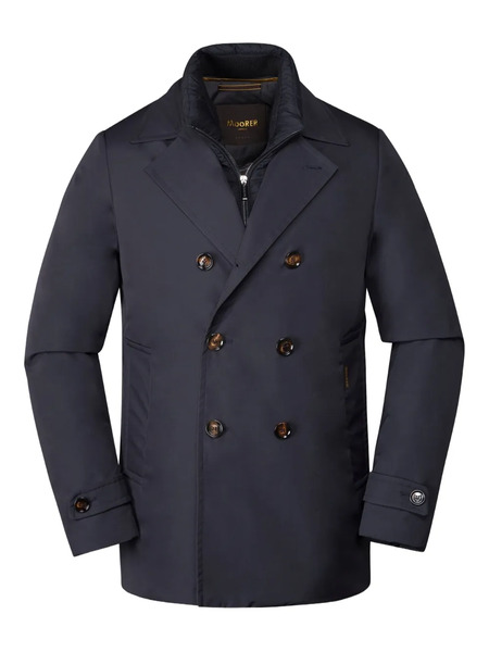  Moorer Bolgi Double-breasted Jacket - Blue 