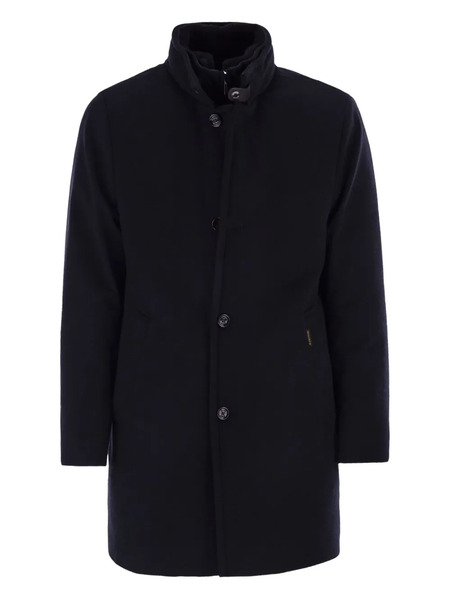  Moorer Bond Button-fastening Coat - Blue 