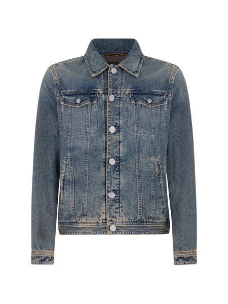 Moorer Button Chest-pocket Jacket - Blue 