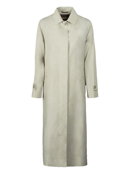  Moorer Button-down Trench Coat - Green 