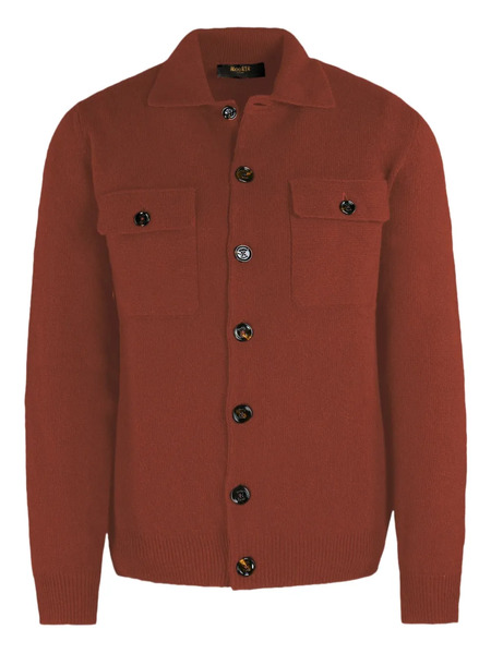  Moorer Button-up Knitted Shirt - Red 