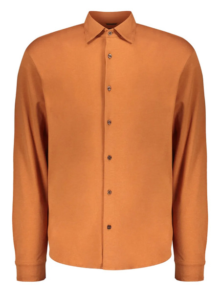 Moorer Button-up Shirt - Orange 