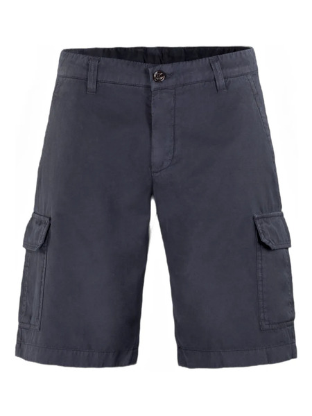  Moorer Buttoned Cargo Shorts - Blue 