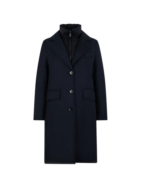  Moorer Buttoned Coat - Blue 