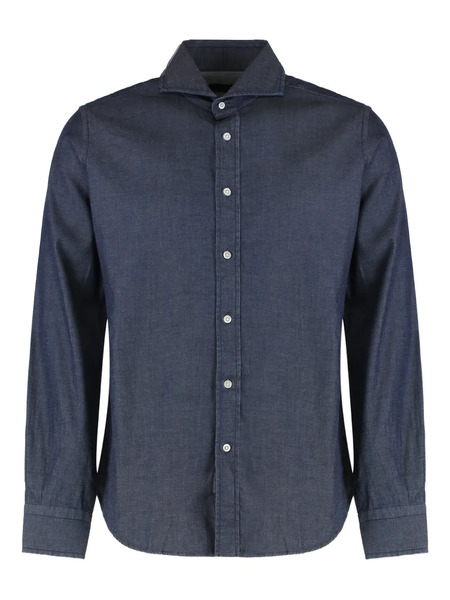  Moorer Buttoned Shirt - Blue 